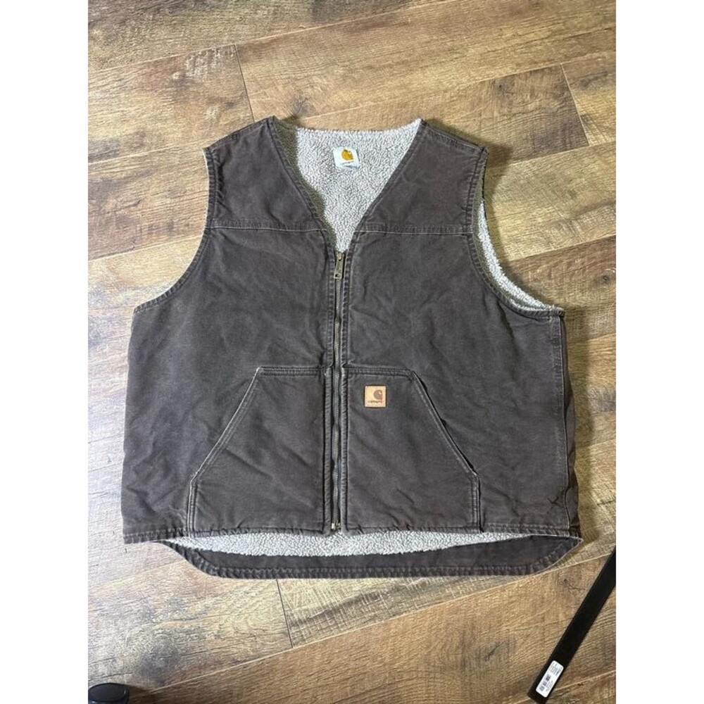 Vtg Brown V26 DKB Carhartt Vest 2x Tall